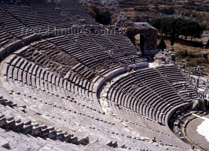 turkey103: Efes / Ephesus - Selcuk, Izmir province, Aegean region, Turkey: ancient Ionian Greek city with theater for 25 000 people dated  to I and II centuries AD - photo by J.Fekete - (c) Travel-Images.com - Stock Photography agency - Image Bank