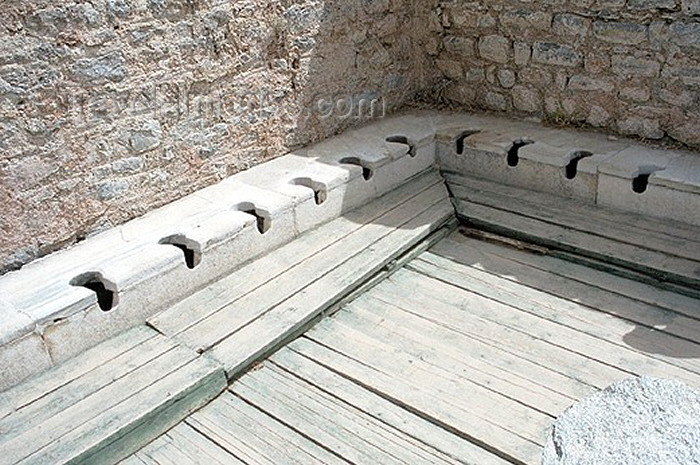 turkey104: Turkey - Efes / Ephesus (Izmir province): ancient latrines - photo by J.Kaman - (c) Travel-Images.com - Stock Photography agency - Image Bank