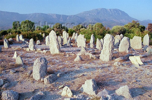 turkey124: Turkey - Alanya / Alaya, Alaia, Alaiye - Antalya Province - Mediterranean region: menhirs / menirs - photo by J.Kaman - (c) Travel-Images.com - Stock Photography agency - Image Bank