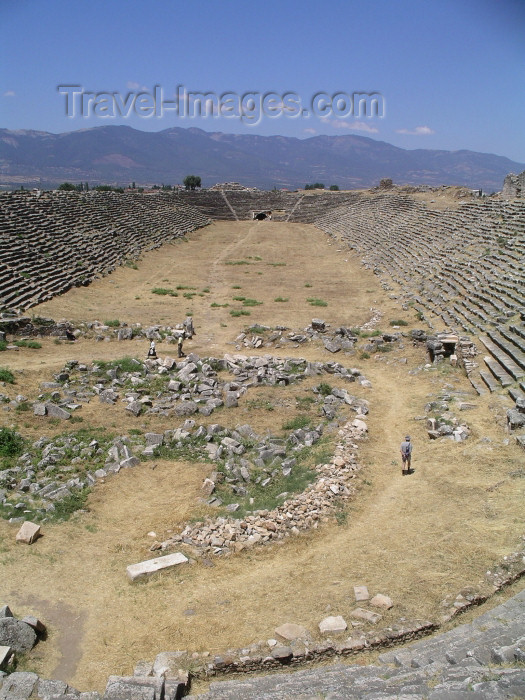 turkey142: Turkey - Afrodisias / Aphrodisias: at the Greco-Roman stadium - photo by R.Wallace - (c) Travel-Images.com - Stock Photography agency - Image Bank