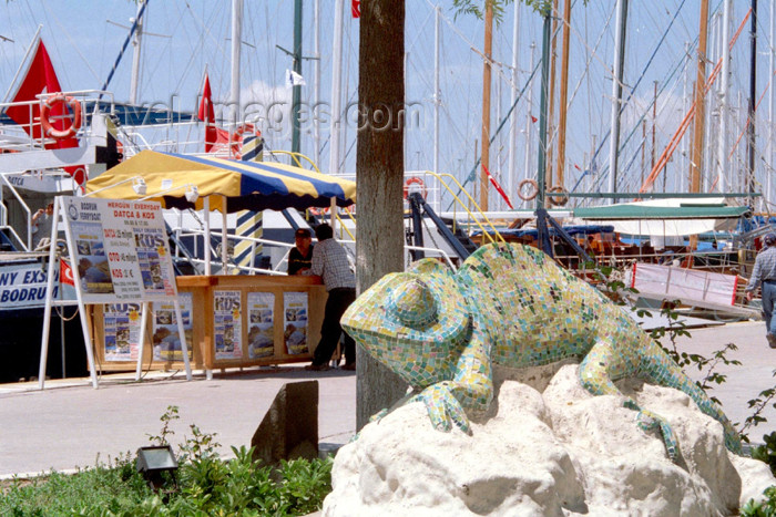 turkey238: Turkey - Bodrum: chameleon in the marina - Gaudi wanabee - photo by M.Bergsma - (c) Travel-Images.com - Stock Photography agency - Image Bank