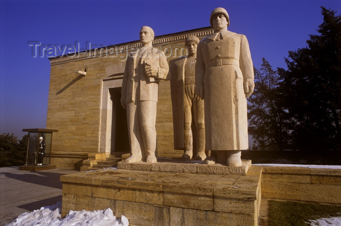 turkey257: Turkey - Ankara: Ataturk Memorial - trio - photo by J.Wreford - (c) Travel-Images.com - Stock Photography agency - Image Bank