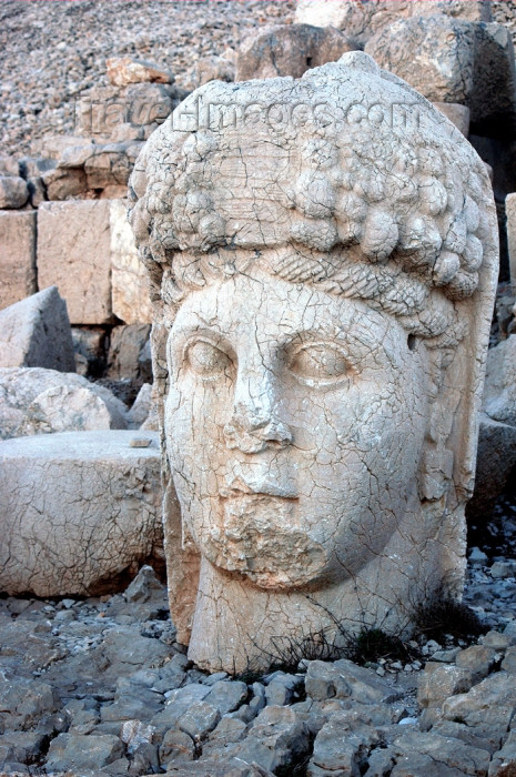 turkey282: Turkey - Mt Nemrut: Tyche or Fortuna statue - elaborate hellenistic hairstyle - photo by C. le Mire - (c) Travel-Images.com - Stock Photography agency - Image Bank