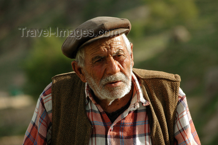 turkey289: Turkey - near Kahta, Adiyaman province: old man riding a donkey - photo by C. le Mire - (c) Travel-Images.com - Stock Photography agency - Image Bank