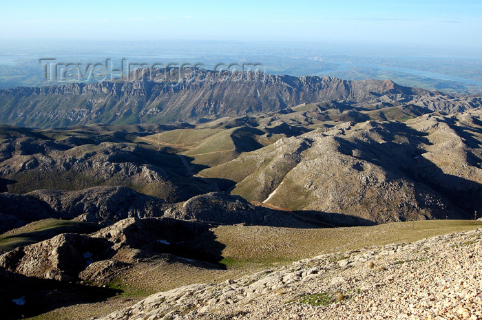 turkey295: Turkey - Mt Nemrut: view of the Taurus mountains - karstic landscape - photo by C. le Mire - (c) Travel-Images.com - Stock Photography agency - Image Bank