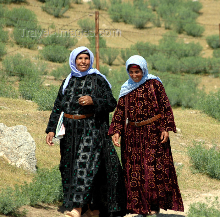 turkey298: Harran, Sanli Urfa province, Turkey: laughing women - traditional clothes - photo by C. le Mire - (c) Travel-Images.com - Stock Photography agency - Image Bank