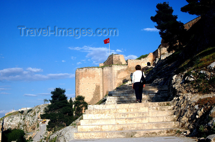 turkey311: Urfa / Edessa, Turkey: climbing to the citadel - Abbasid walls - photo by C. le Mire - (c) Travel-Images.com - Stock Photography agency - Image Bank