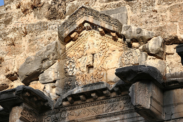 turkey340: Turkey - Aspendos / Belkis (Antalya province): Roman Theater - Dionysus / Dionysius, god of wine and entertainment above the stages - photo by C.Roux - (c) Travel-Images.com - Stock Photography agency - Image Bank