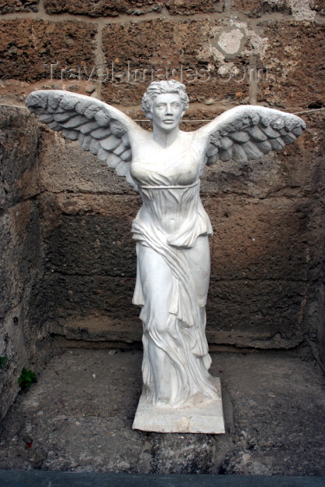 turkey343: Turkey - Aspendos / Belkis - Antalya Province - Mediterranean region: winged statue - Nike - photo by C.Roux - (c) Travel-Images.com - Stock Photography agency - Image Bank