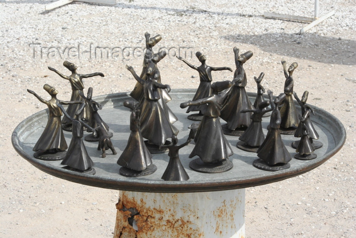 turkey356: Turkey - Cappadocia - Goreme: Whirling Dervishes figures - Mevlevi Order - Derviches tourneurs - photo by C.Roux - (c) Travel-Images.com - Stock Photography agency - Image Bank