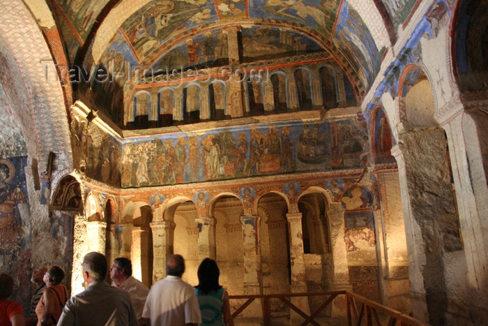 turkey361: Turkey - Cappadocia - Göreme: Byzantine architecture - Tokali Kilise, the Buckle Church or New Church - rock cut church - Goreme Open Air Museum / Goreme Acik Hava Muzesi - photo by C.Roux - (c) Travel-Images.com - Stock Photography agency - Image Bank