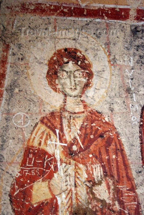 turkey364: Turkey - Cappadocia - Göreme: Church of the Serpent / Yilanli Kilesi - St. Basileio - Goreme Open Air Museum - rock carved church - photo by C.Roux - (c) Travel-Images.com - Stock Photography agency - Image Bank