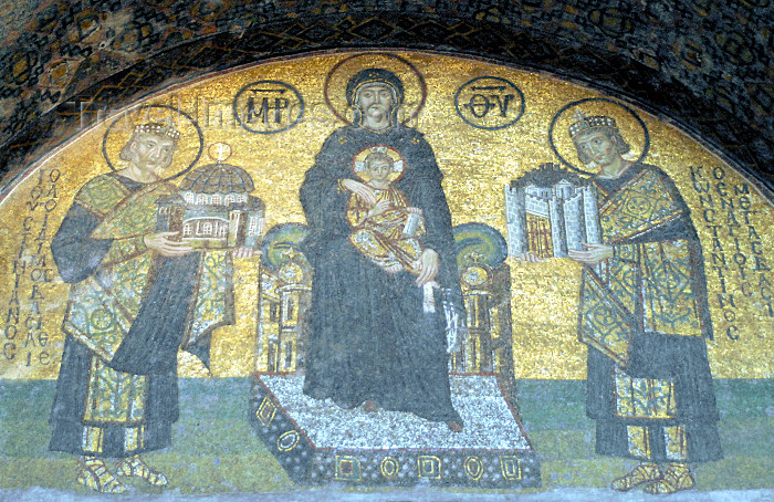 Mosaics Of Hagia Sophia. Virgin Mary - Hagia Sophia