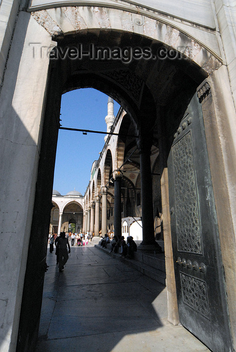 turkey392: Istanbul, Turkey: Blue mosque - entrance to the courtyard - Sultan Ahmet Camii - photo by M.Torres - (c) Travel-Images.com - Stock Photography agency - Image Bank