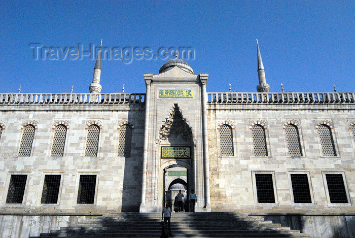 turkey393: Istanbul, Turkey: Blue mosque - exit to the Hippodrome - Sultan Ahmet Camii - photo by M.Torres - (c) Travel-Images.com - Stock Photography agency - Image Bank