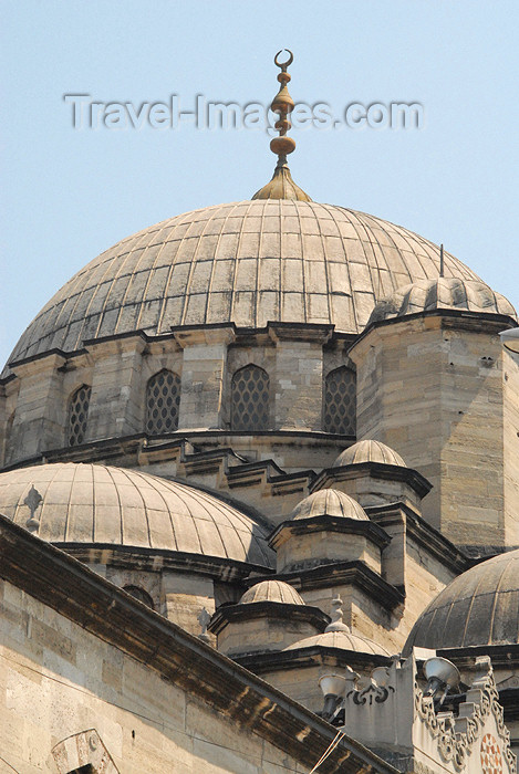 turkey396: Istanbul, Turkey: New mosque - dome - yeni cami - Eminonu - photo by J.Wreford - (c) Travel-Images.com - Stock Photography agency - Image Bank