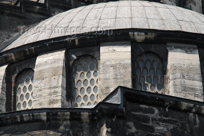 turkey401: Istanbul, Turkey: New mosque - windows - yeni cami - Eminonu - photo by J.Wreford - (c) Travel-Images.com - Stock Photography agency - Image Bank