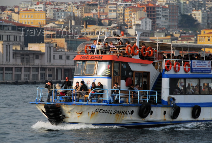 turkey491: Istanbul, Turkey: Bosphorus tour boat, Cemal Safran - Golden Horn and Galata, Beyoglu district - photo by M.Torres - (c) Travel-Images.com - Stock Photography agency - Image Bank