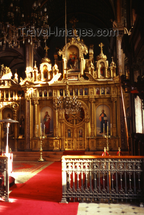 turkey507: Istanbul, Turkey: iconostasis - interior of the cast iron church of St Stephen of the Bulgars - the Bulgarian Iron Church - cast in Vienna and designed by Armenian architect Hovsep Aznavur - Sveti Stefan Kilisesi - photo by S.Lund - (c) Travel-Images.com - Stock Photography agency - Image Bank