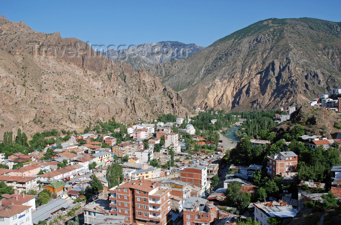 turkey532: Yusufeli, Artvin Province, Black Sea region, Turkey: town and the Kaçkar mountains - photo by W.Allgöwer - (c) Travel-Images.com - Stock Photography agency - Image Bank