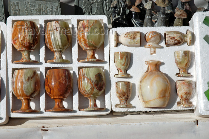 turkey640: Cappadocia - Göreme, Nevsehir province, Central Anatolia, Turkey: souvenir stand - onyx cups - photo by W.Allgöwer - (c) Travel-Images.com - Stock Photography agency - Image Bank