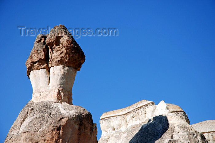 turkey646: Cappadocia - Göreme, Nevsehir province, Central Anatolia, Turkey: twin rocks - Valley of the Monks - Pasabagi Valley- photo by W.Allgöwer - (c) Travel-Images.com - Stock Photography agency - Image Bank