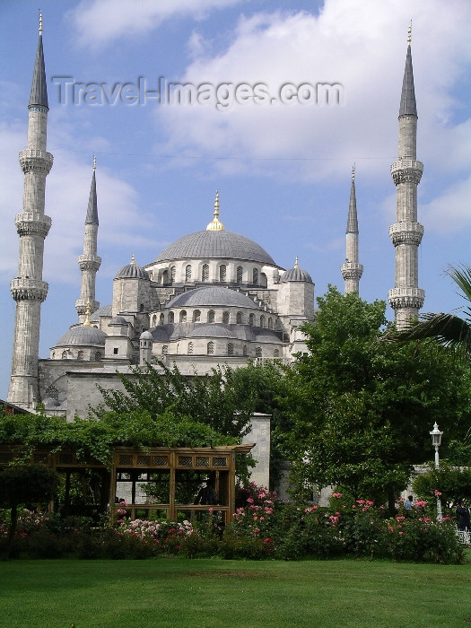 turkey7: Turkey - Istanbul / Constantinople / IST: the Blue Mosque - Sultan Ahmet - photo by R.Wallace - (c) Travel-Images.com - Stock Photography agency - Image Bank