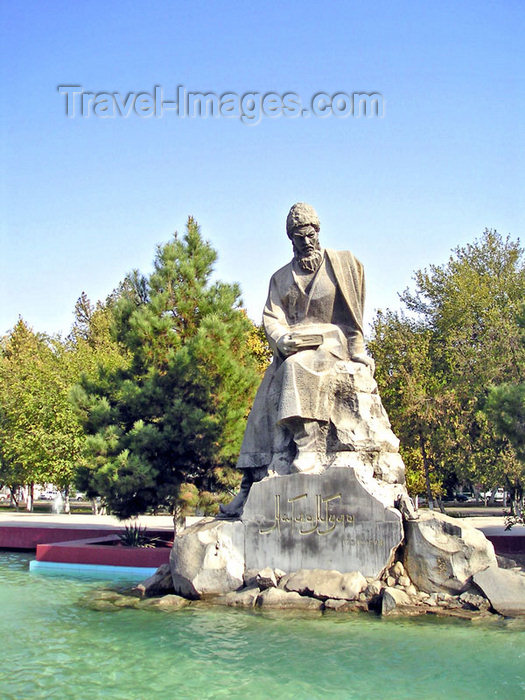 turkmenistan107: Ashgabat - Turkmenistan - statue of Magtymguly Pyragy - nationalist poet - photo by G.Karamyanc / Travel-Images.com - (c) Travel-Images.com - Stock Photography agency - Image Bank