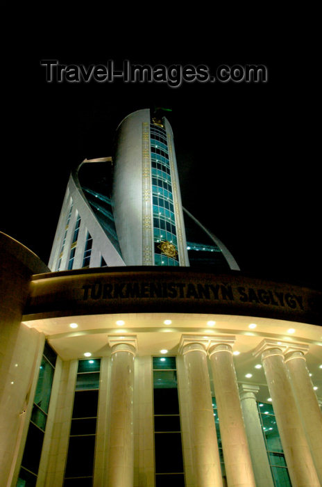 turkmenistan38: Turkmenistan - Ashgabat / Ashkhabad: MZ building - Health Ministry - Turkmen government - photo by G.Karamyanc - (c) Travel-Images.com - Stock Photography agency - Image Bank