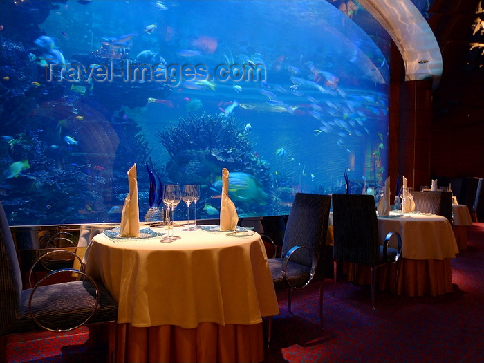 uaedb40: Jumeirah, Dubai, UAE: Al Mahara restaurant in Burj Al Arab hotel - photo by J.Kaman - (c) Travel-Images.com - Stock Photography agency - Image Bank