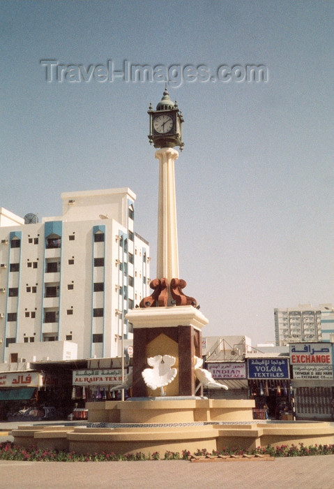 uaesj9: UAE - Sharjah: clock - Rollo square - photo by M.Torres - (c) Travel-Images.com - Stock Photography agency - Image Bank