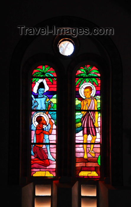 uganda94: Kampala, Uganda: stained glass windows -  persecution of the Church under King Mwanga - St. Mary's Catholic Cathedral, Rubaga Cathedral, Rubaga hill - Metropolitan Archdiocese of Kampala - photo by M.Torres - (c) Travel-Images.com - Stock Photography agency - Image Bank