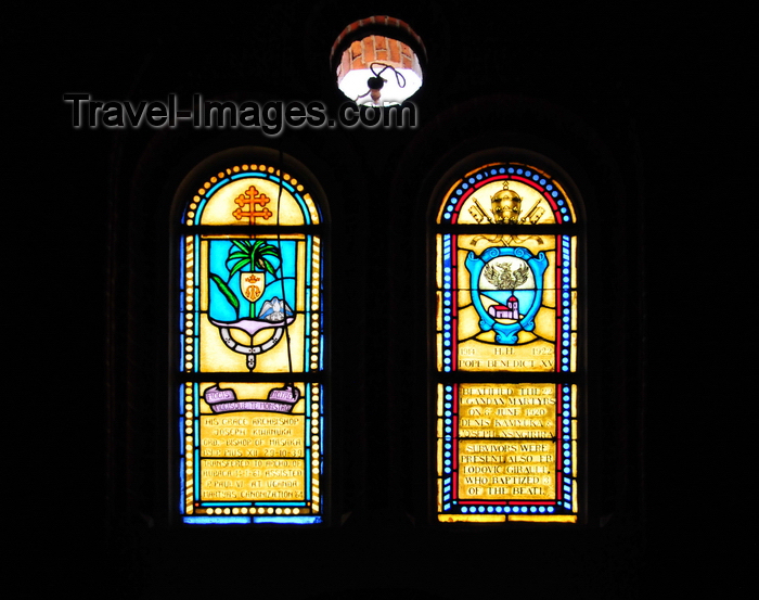 uganda95: Kampala, Uganda: stained glass windows marking the veatification and canonization of the Ugandan martyrs - St. Mary's Catholic Cathedral, Rubaga Cathedral, Rubaga hill - Metropolitan Archdiocese of Kampala - photo by M.Torres - (c) Travel-Images.com - Stock Photography agency - Image Bank