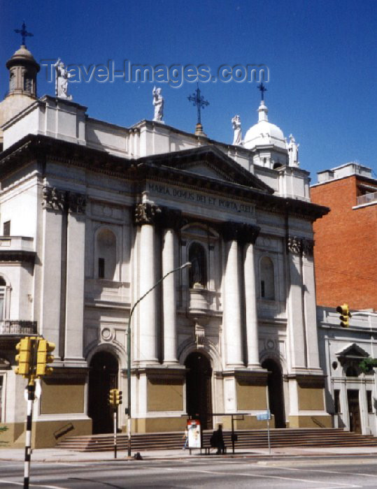 uruguay6: Uruguay - façade of St. Mary's church / Iglesia de Santa Maria (photo by M.Torres) - (c) Travel-Images.com - Stock Photography agency - Image Bank