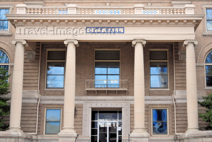 usa1005: Little Rock, Arkansas, USA: City Hall - corner of Markham and Broadway - architect Charles L. Thompson, Classic Revival style  - the city's first City Wall was on the second floor of a downtown liquor store - photo by M.Torres - (c) Travel-Images.com - Stock Photography agency - Image Bank