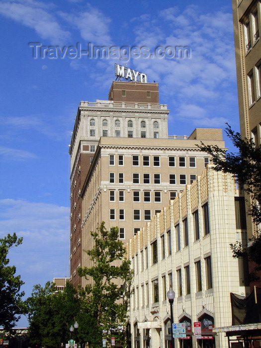 usa1016: Tulsa, Oklahoma, USA: view along West 5th Street to the Mayo Hotel - Sullivanesque Building by architect George Winkler - terra cotta with stone trim façade - photo by G.Frysinger - (c) Travel-Images.com - Stock Photography agency - Image Bank