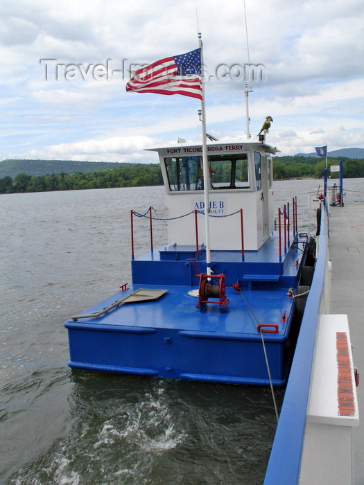 usa1035: Lake Champlain, Vermont, USA: a tug drives the ferry along a cable - Fort Ticonderoga ferry - photo by G.Frysinger - (c) Travel-Images.com - Stock Photography agency - Image Bank