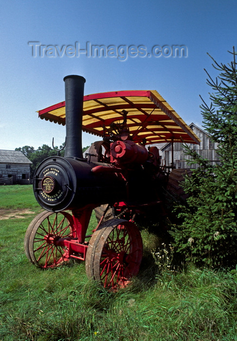 usa1056: Kettle Moraine State Forest, Wisconsin, USA: Old World Wisconsin - historic steam engine tractor - photo by C.Lovell - (c) Travel-Images.com - Stock Photography agency - Image Bank