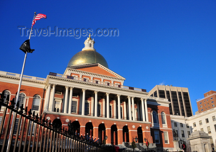 usa1112: Boston, Massachusetts, USA: Massachusetts State House - brick bearing masonry building - Georgian Neoclassical style - Freedom Trail - photo by M.Torres - (c) Travel-Images.com - Stock Photography agency - Image Bank