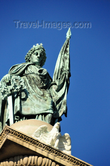 usa1116: Boston, Massachusetts, USA: Boston Common - The Soldiers’ and Sailors’ Monument - Flagstaff Hill - to the men of Boston who died in the Civil War - sculptor Martin Milmore - photo by M.Torres - (c) Travel-Images.com - Stock Photography agency - Image Bank