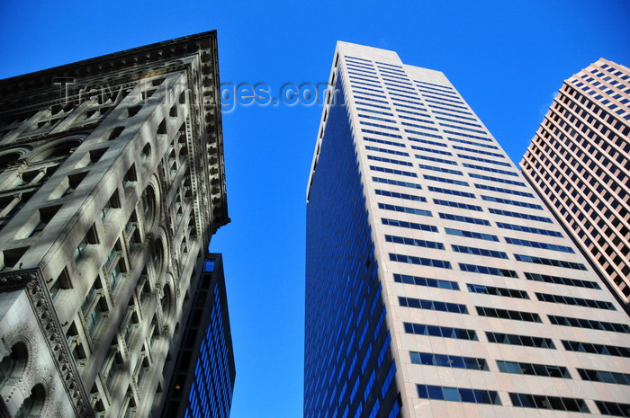 usa1130: Boston, Massachusetts, USA: Ames Building and 28 State Street, Government Center neighborhood - designed by Emery Roth et Sons and Edward Larrabee Barnes Associates - photo by M.Torres - (c) Travel-Images.com - Stock Photography agency - Image Bank