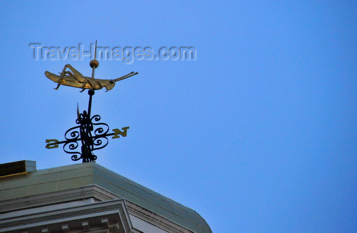 usa1137: Boston, Massachusetts, USA: Faneuil Hall - gilded grasshopper weather vane, modeled after the grasshopper atop the Royal Exchange in London - made by Shem Drowne - photo by M.Torres - (c) Travel-Images.com - Stock Photography agency - Image Bank