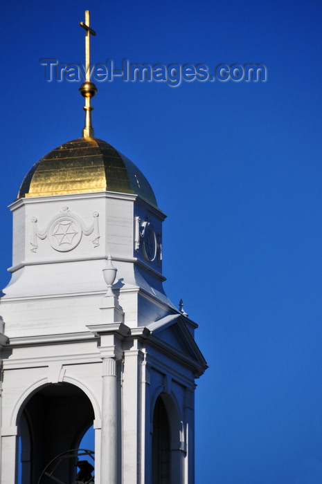 usa1139: Boston, Massachusetts, USA: bell tower St. Stephen's Church (Catholic), formerly New North Church, Hanover Street, North End - designed by Charles Bulfinch in Early Republic style - photo by M.Torres - (c) Travel-Images.com - Stock Photography agency - Image Bank