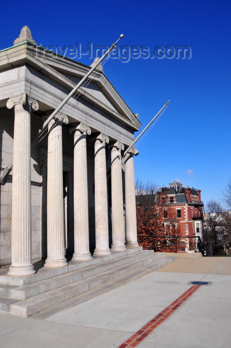 usa1162: Boston, Massachusetts, USA: Charlestown - Bunker Hill Monument - Breed's Hill - neo-classical exhibit lodge - Monument Square - photo by M.Torres - (c) Travel-Images.com - Stock Photography agency - Image Bank