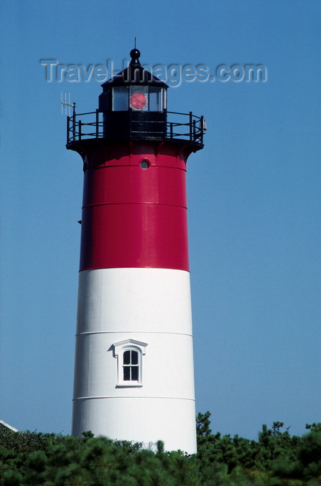 usa1181: Eastham, Cape Cod, Massachusetts, USA: Nauset Beach Lighthouse - cast iron tower with brick lining - Admiralty nr J0396 - photo by C.Lovell - (c) Travel-Images.com - Stock Photography agency - Image Bank