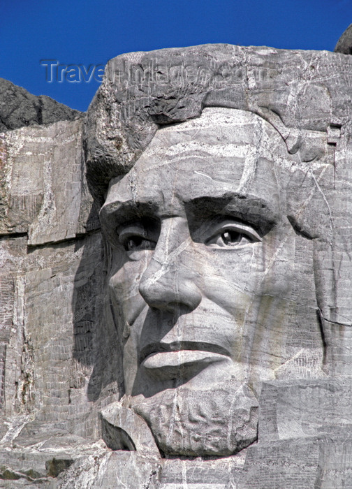 usa1196: Mount Rushmore National Memorial, Pennington County, South Dakota, USA: Abraham Lincoln - 16th president of the US, led the North's war effort against the Confederate States of America - photo by C.Lovell - (c) Travel-Images.com - Stock Photography agency - Image Bank