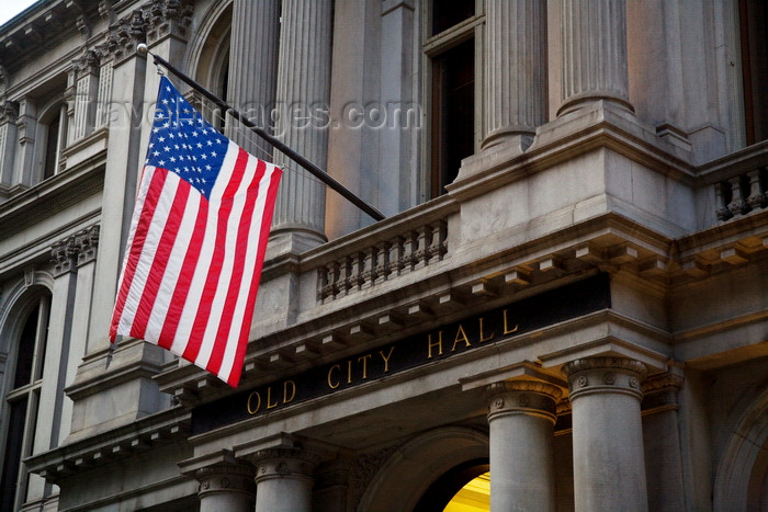 usa1210: Boston, Massachusetts, USA: located on School Street, on the Freedom Trail, the Old City Hall was finished in 1865 and is now used as offices - French Second Empire style - architects G. J. F. Bryant, A. D. Gilman - photo by C.Lovell - (c) Travel-Images.com - Stock Photography agency - Image Bank