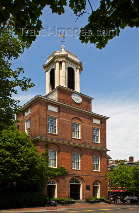 usa1216: Boston, Massachusetts, USA: the Charles Street Meeting House, built in 1804, is located on Beacon Hill - built for the Third Baptist Church - Rendered masonry - architect Asher Benjamin - part of the Black Heritage Trail - photo by C.Lovell - (c) Travel-Images.com - Stock Photography agency - Image Bank