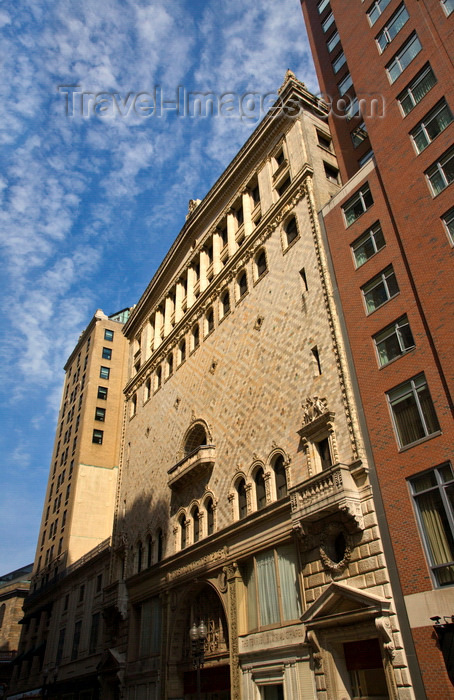 usa1222: Boston, Massachusetts, USA: Tremont Temple Baptist - former Tremont Theatre - architect Clarence Blackall  - photo by C.Lovell - (c) Travel-Images.com - Stock Photography agency - Image Bank