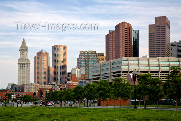 usa1227: Boston, Massachusetts, USA: the Custom House Tower and Boston downtown skyline - photo by C.Lovell - (c) Travel-Images.com - Stock Photography agency - Image Bank